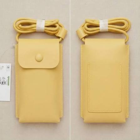 کیف موبایل و کارت برند accessories زرد
