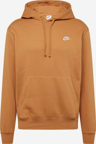 هودی مردانه برند نایک nike نارنجی اصل اورجینال باکیفیت گرم استوک کلاه سویشرت زمستان پاییز پسرانه