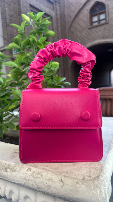 کیف زنانه کوچک رنگ صورتی پررنگ
