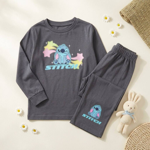 خرید ست راحتی بچگانه برند دیزنی disney خاکستری استیچ دخترانه استوک اورجینال ترب پی اقساطی نخی آلمانی