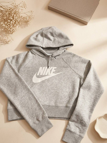 خرید هودی زنانه نایک nike اورجینال طوسی استوک اورجینال ترب پی اقساطی دخترانه پاییز زمستان آکبند ورزش